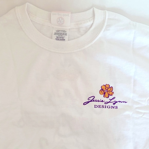 Mardi Gras Big Beads T-shirt White with Mask - Picture 3 of 3